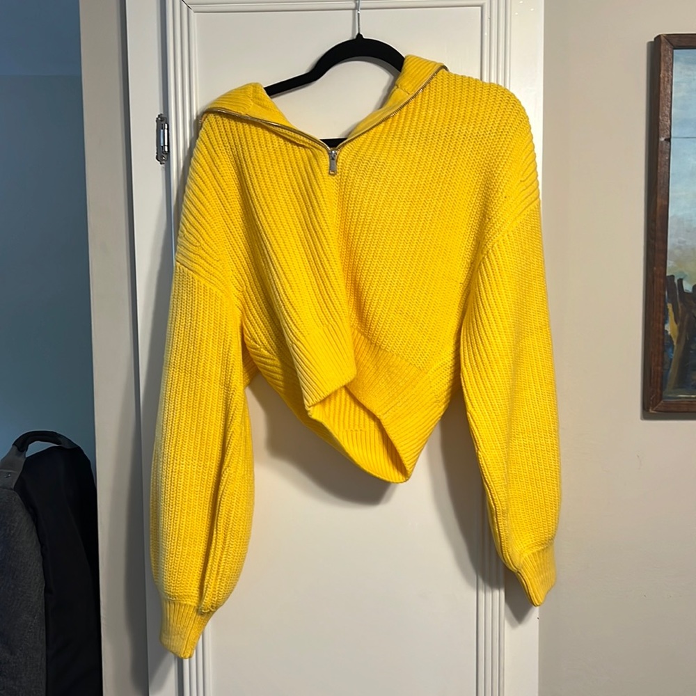 Yellow Zara sweater